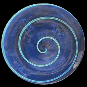 Blue With Green Swirl