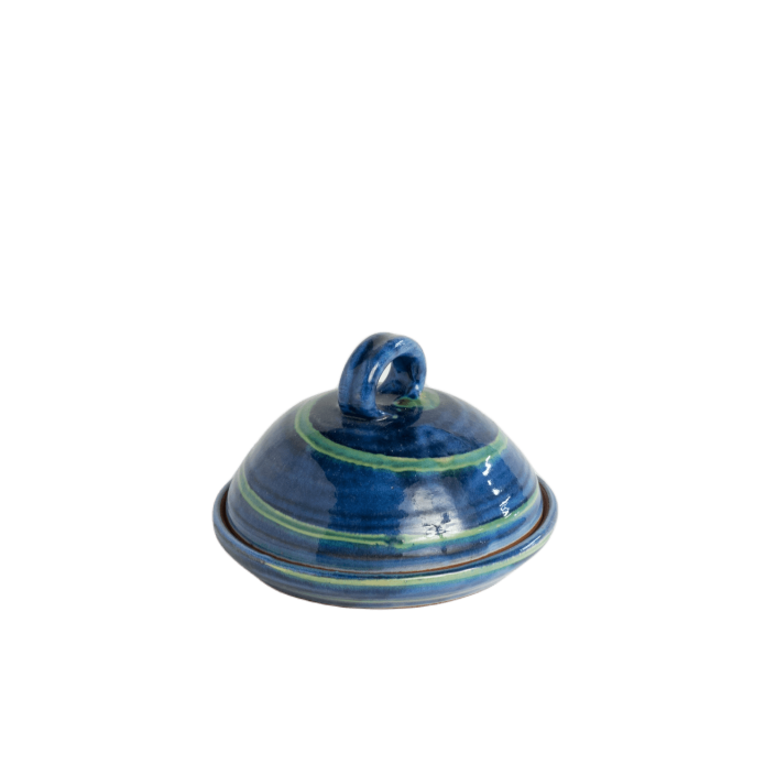 Blue with Green Swirl