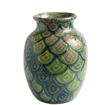 Large Round Ginger Vase or Lamp