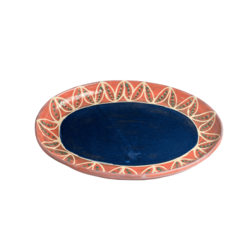 Oval Platter - Medium - Watermelon Pea Pods