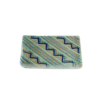 Rectangular Bread and Butter Plate - Green Otis