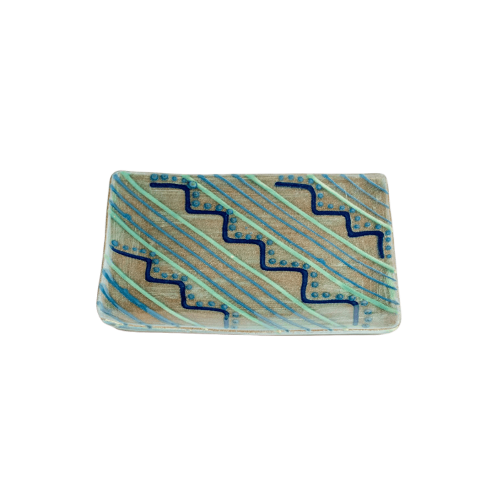 Rectangular Bread and Butter Plate - Green Otis