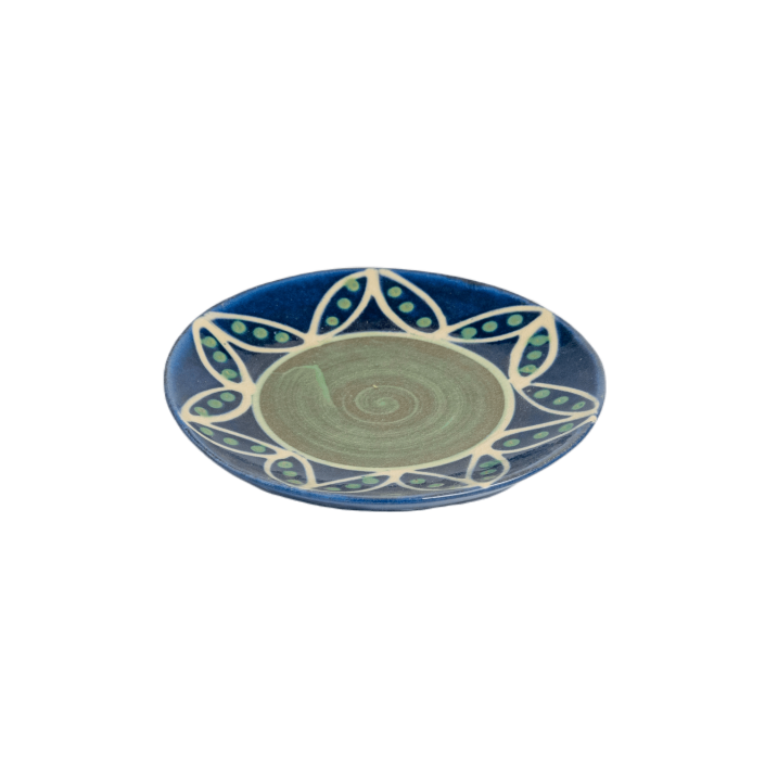 Round Mini Saucer - Blue Pea Pods