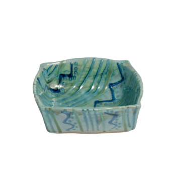 Square Soup Bowl - Green Otis