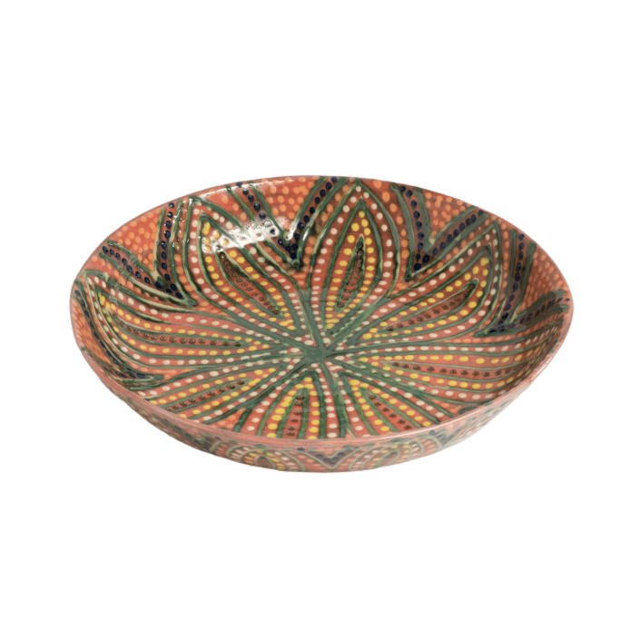 Super Italian Pasta Bowl (14 inch) - Watermelon Starburst