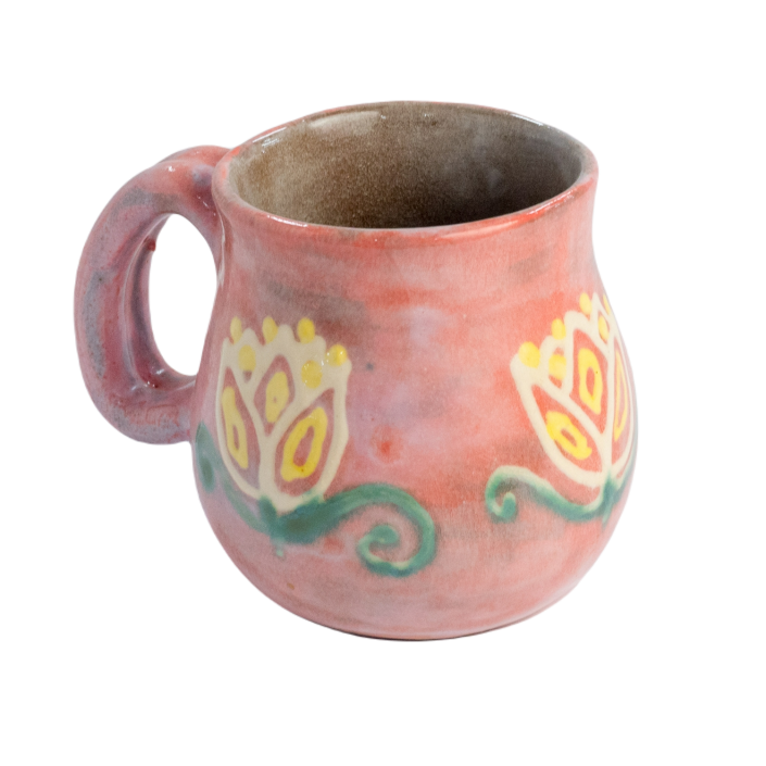 Tankard Mug (12 oz) - Watermelon Tulip
