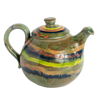 Teapot - Green Multiswirl