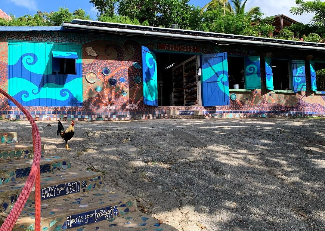 Earthworks Pottery studio in Barbados