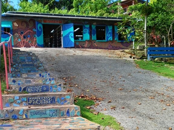 Exterior view of Earthworks Pottery studio