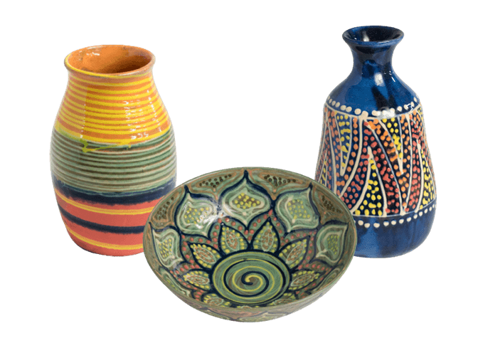 Handmade ceramics by Earthworks Pottery