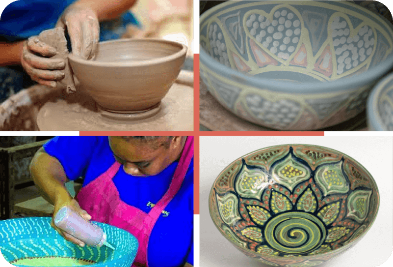 Clay to ceramic process
